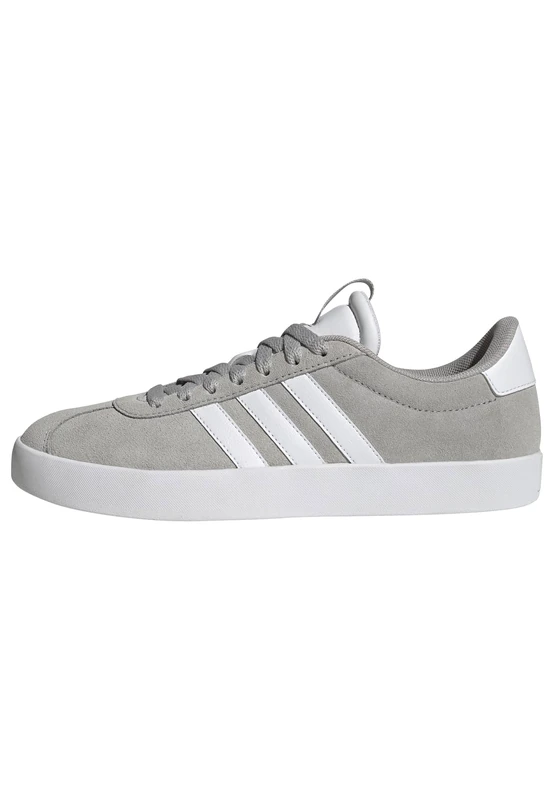 adidas Women's VL Court 3.0 Shoes, Grey Two/Cloud White/Silver Metallic, 4.5 UK