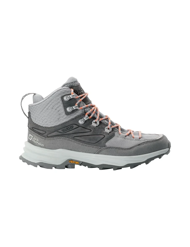 Jack Wolfskin Women's Cyrox Texapore Mid W Walking Shoes, Pebble Grey, 3 UK