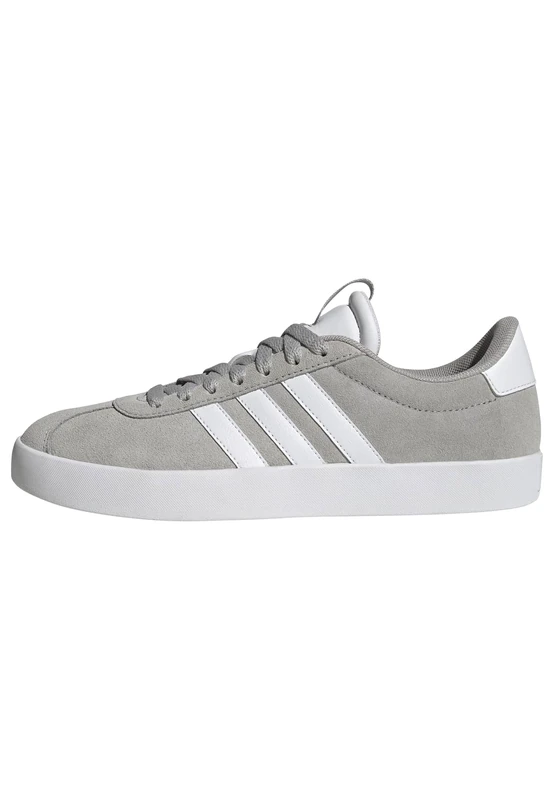 adidas Women's VL Court 3.0 Shoes, Grey Two/Cloud White/Silver Metallic, 6 UK