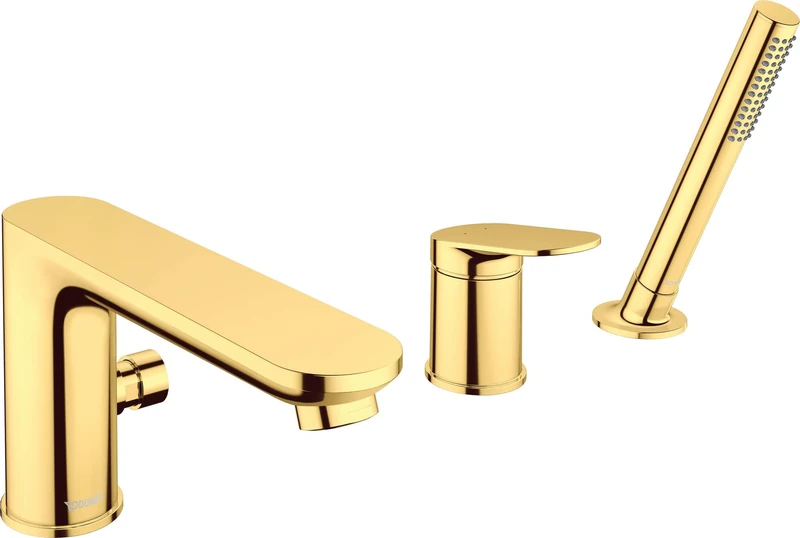 Duravit Wave WA526000034 Bath Mixer Tap Polished Gold