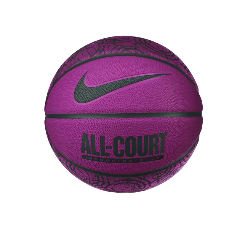 Nike Everyday All Court Basketball 8P Graphic – Indoor Outdoor Basketball with Graphic Design – Training Basketball – Deflated delivered, Active Fuchsia/Faded Spruce/Faded Spruce/Faded Spr, 7