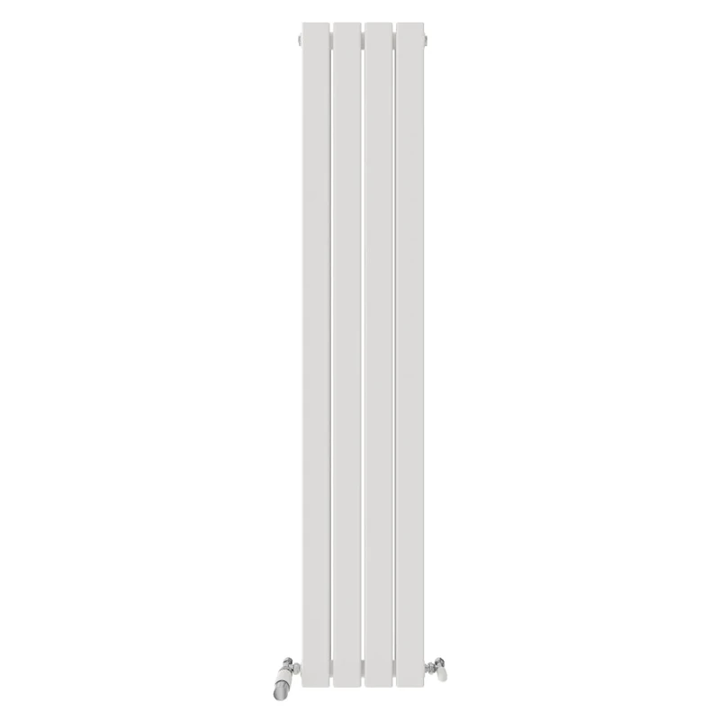 iBathUK Apex Tall Vertical Radiator, Double Flat Panel Radiators, 1600x306mm Slim Radiator, Wall Mounted for Bathroom,Kitchen,Living Room- White