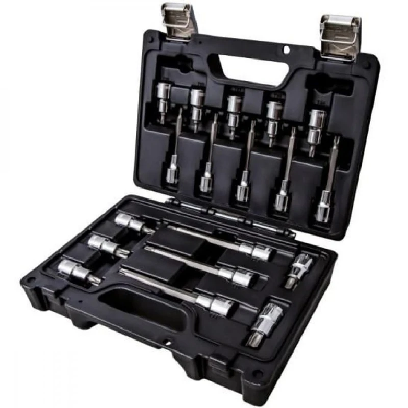 Beta - 923E-TX/C18 Set of 18 Socket Keys for Screws with Torx(R) Imprint in a Convenient and Practical Plastic Box, Ideal for General Maintenance