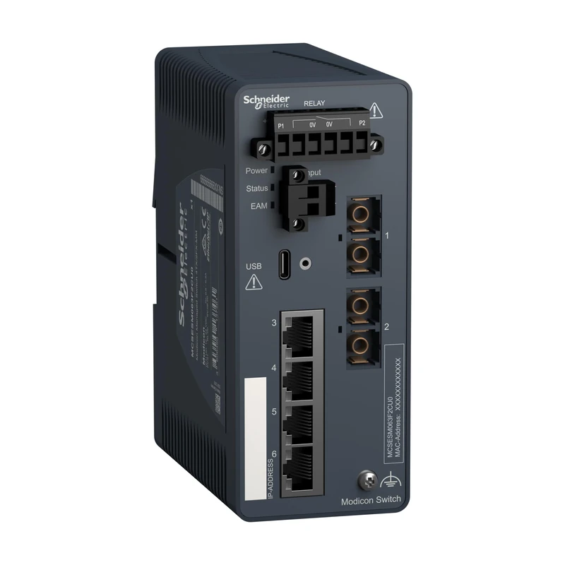 Schneider MCSESM063F2CU0 Switchgestprof 4X100TXRJ45 2X100FXFOMULT - Image 1