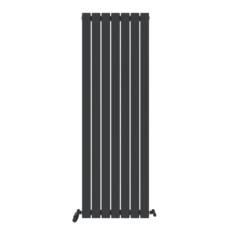 iBathUK Apex Tall Vertical Radiator, Single Flat Panel Radiators, 1600x532mm Slim Radiator, Wall Mounted for Bathroom,Kitchen,Living Room- Anthracite