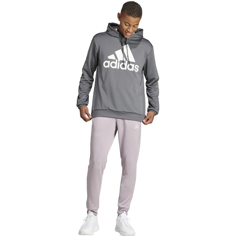 adidas Men's Sportswear French Terry Hooded Track Suit, grey five, S