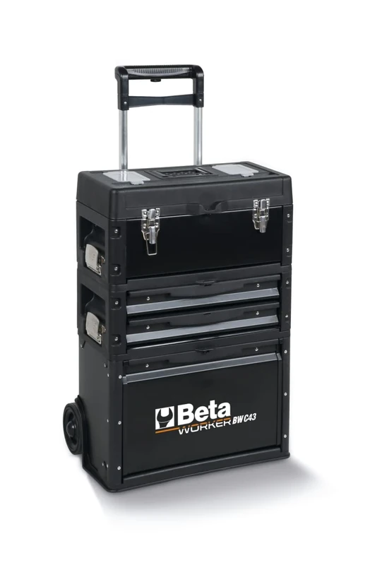 Beta BW C43 Tool Trolley with Three Stackable Modules