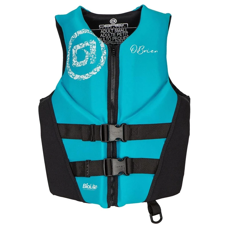 O'Brien Women's Traditional Neoprene USCGA Life Jacket, Aqua, Large