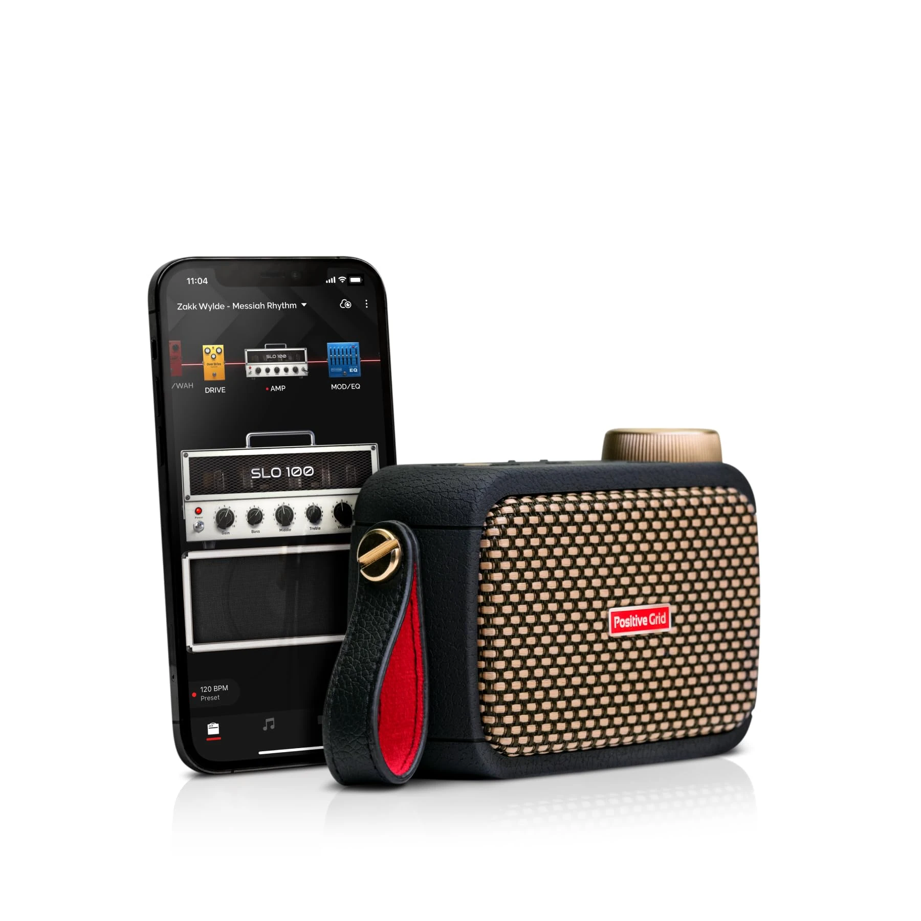 Positive Grid Spark GO 5W Ultra-Portable Smart Guitar Amp, Headphone Amp & Bluetooth Speaker for Electric Guitar, integration with the Spark app
