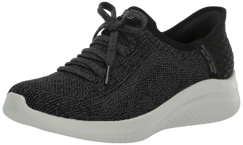 Skechers Women's Martha Stewart Ultra Flex 3.0 Slip-ins-Daylight Sneaker, Black, 7