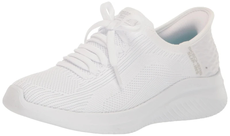 Skechers Women's Martha Stewart Ultra Flex 3.0 Slip-ins-Daylight Sneaker, White, 7.5