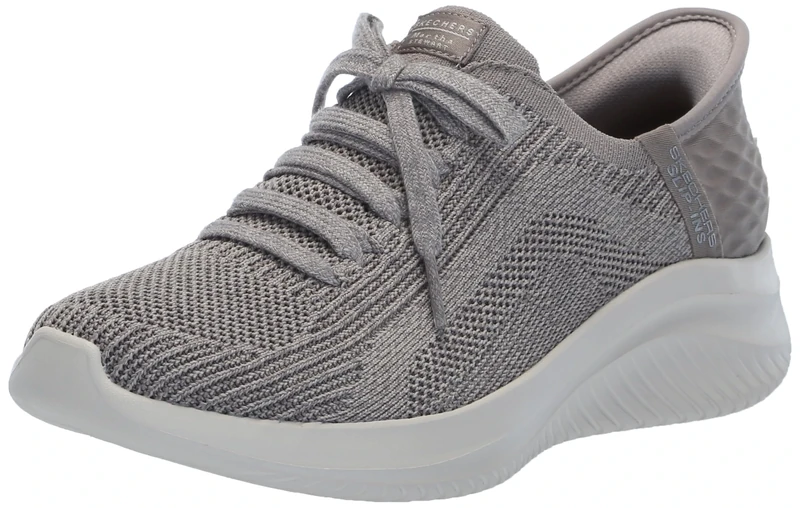 Skechers Women's Martha Stewart Ultra Flex 3.0 Slip-ins-Daylight Sneaker, Taupe, 8