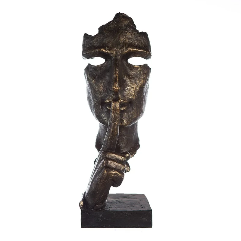 GILDE Decorative Figurine, Resin, Bronze Colour, Höhe 100 cm
