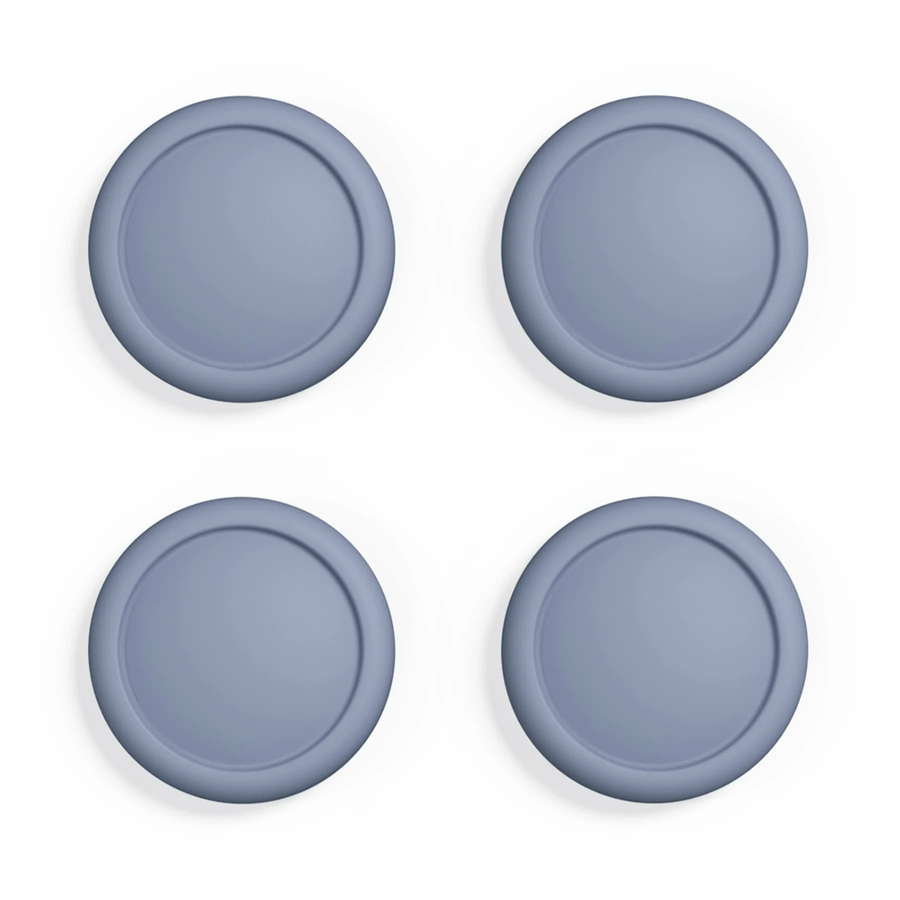 eXtremeRate PlayVital Thumb Grip Caps for Nintendo Switch Joycon, Joystick Caps for Nintendo Switch Lite, Rubber Analog Grips Thumbstick Cover for Switch OLED Joycon - Slate Gray