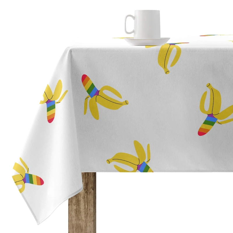 BELUM | Resin Stain-Resin Tablecloth Product Size: 250 x 140 cm – Fabric: 100% Cotton Resin, Stain-Resistant (Non-Laminated Touch), 300 g. – Model: Pride 81