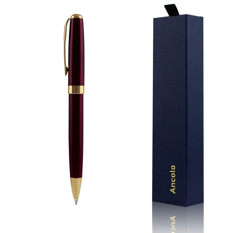 ANCOLOFIS Personalised Pens with Your Custom Logo or Text-20 Pack Bulk-for Businesses, Parties, and Events, Slim Ballpoint Pens, Gift for Any occations…