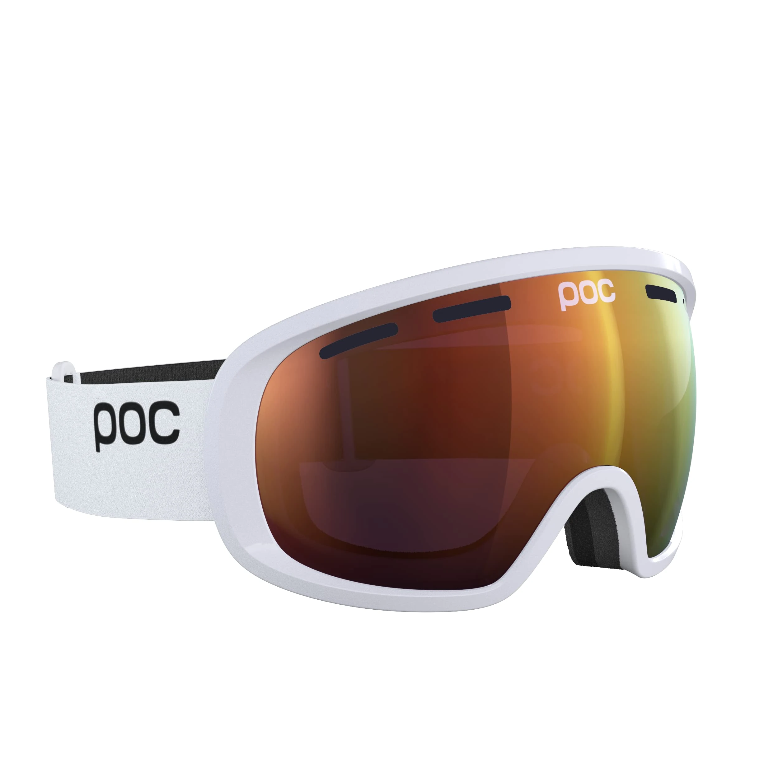 POC Fovea, Hydrogen White/Partly Sunny Orange