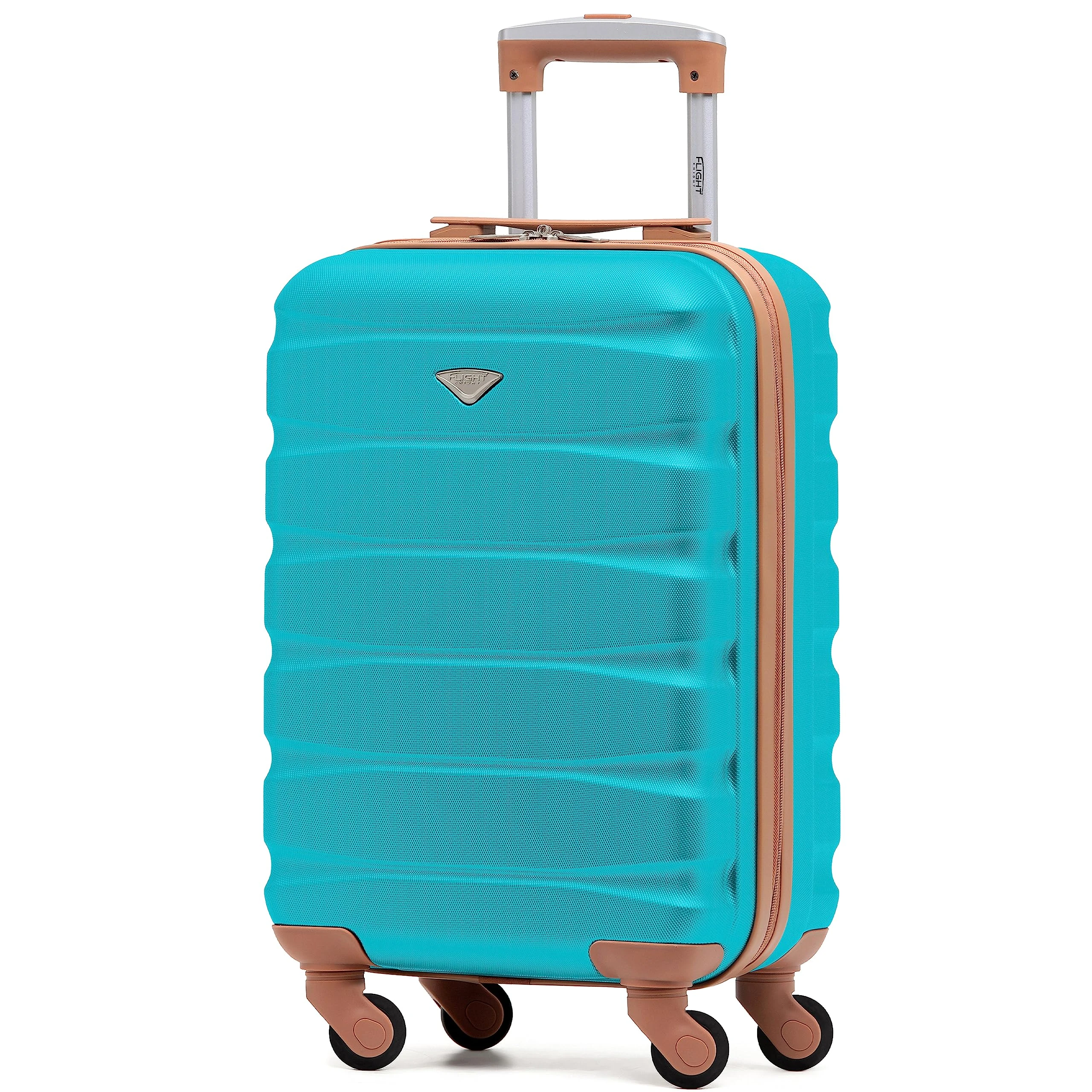 Flight Knight Cabin Suitcase 55x35x20, Carry On for Over 100 Airlines Like Ryanair, EasyJet, British Airways, Virgin Atlantic Lightweight Small Durable Cabin Bag, ABS Hard Shell, Hand Luggage