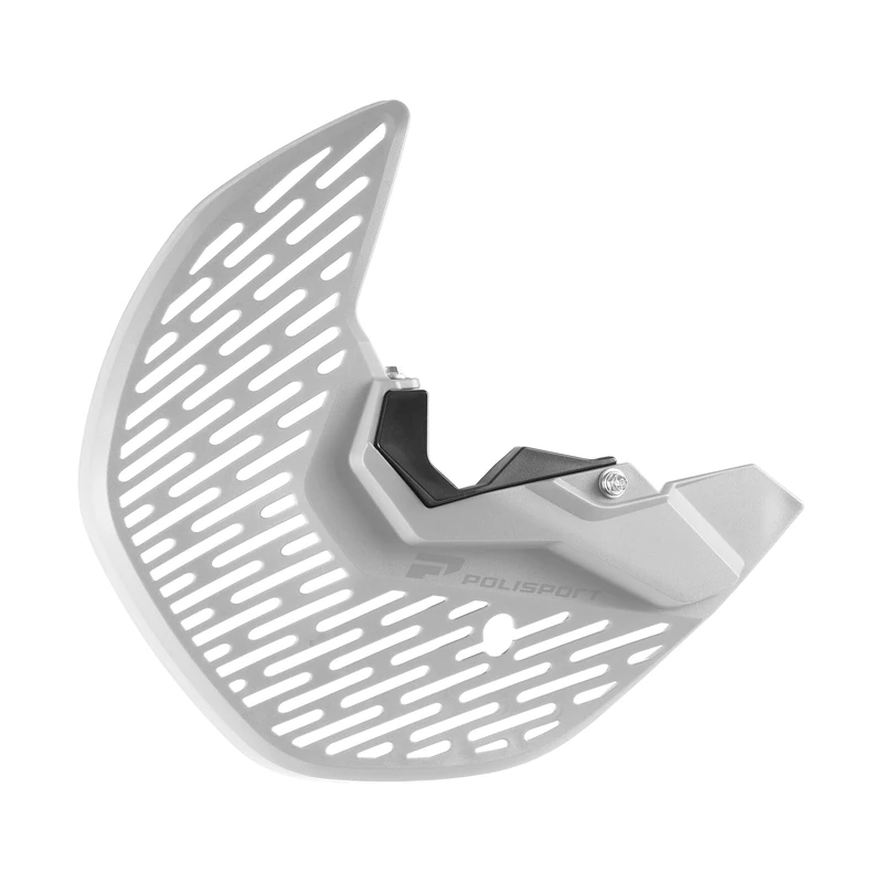 POLISPORT 8158300002 – Lower Fork and MX Disc Protection in Impact and Abrasion Resistant Plastic Compatible with GAS GAS GAS, RIEJU Colour White