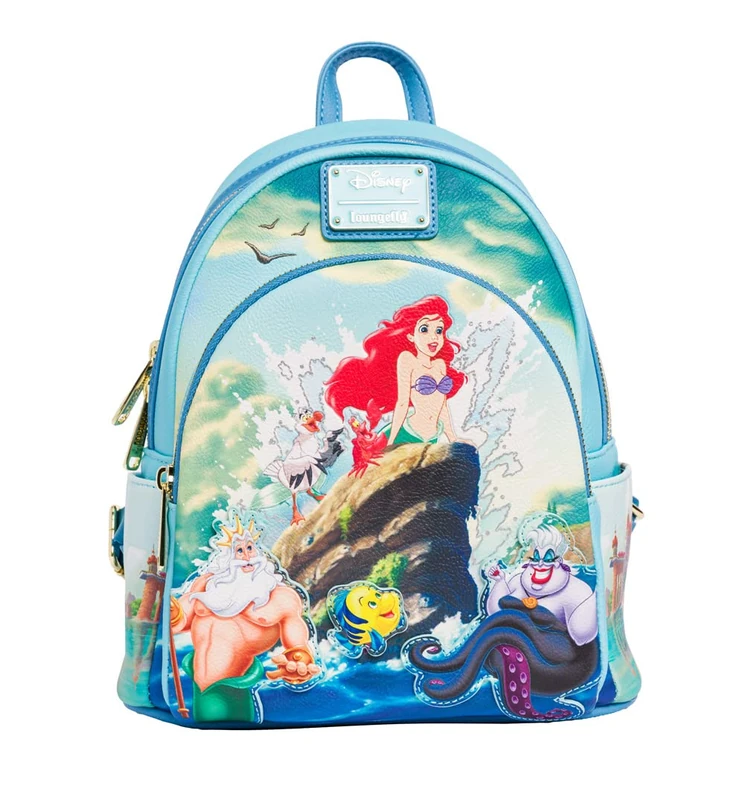 Loungefly Backpacks Disney The Little Mermaid Scenic Mini Backpack Blue