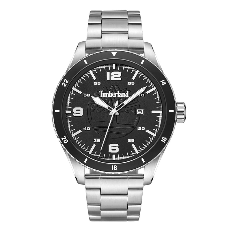 Timberland Ashmont Watch with Stainless Steel Strap, Case Diameter: 46 mm, TDWGH0010503, Silver, Modern