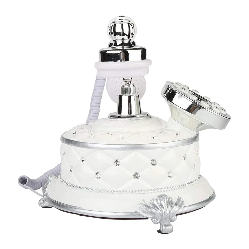 Vintage Telephone, Plate Dial Antique Telephones, Retro Landline Phon for Office, Home, Luxury Home, Star Hotel, Art Gallery, Jewelry Business