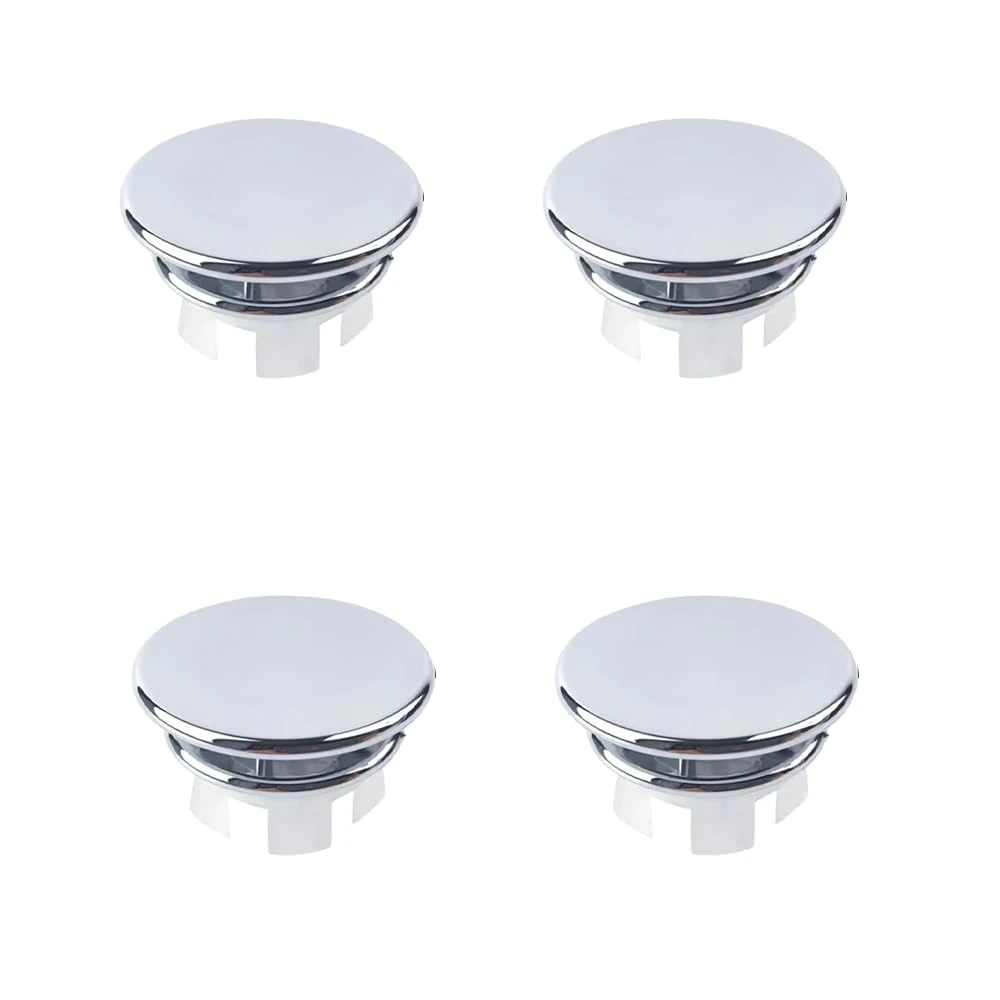 Sink Overflow Ring, 4 Pcs Sink Overflow Cover, Round Overflow Hole Cover, Basin Trim Drain Cap Cover, Sink Hole Overflow Cover, For Sink, Bathroom, Kitchen