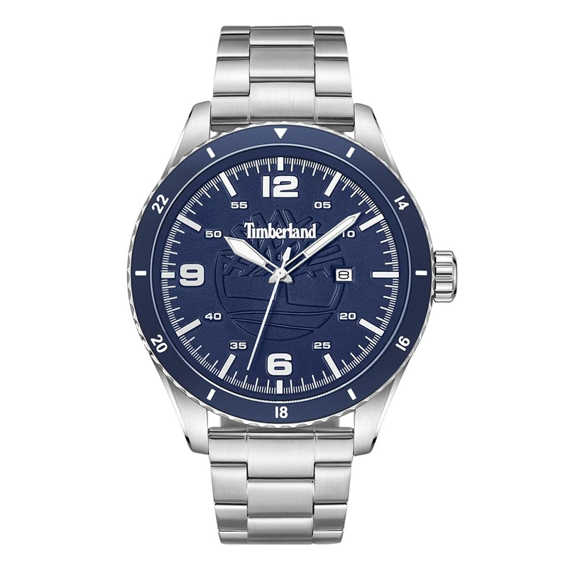 Timberland Ashmont Watch with Stainless Steel Strap, Case Diameter: 46 mm, TDWGH0010504, Silver, Modern