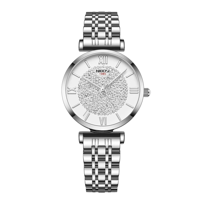 NIBOSI Women's Watch Analog Rose Gold Quartz Watch for Ladies Stylish Waterproof Stainless Steel Dress Wrist Watch Girl Bracelte