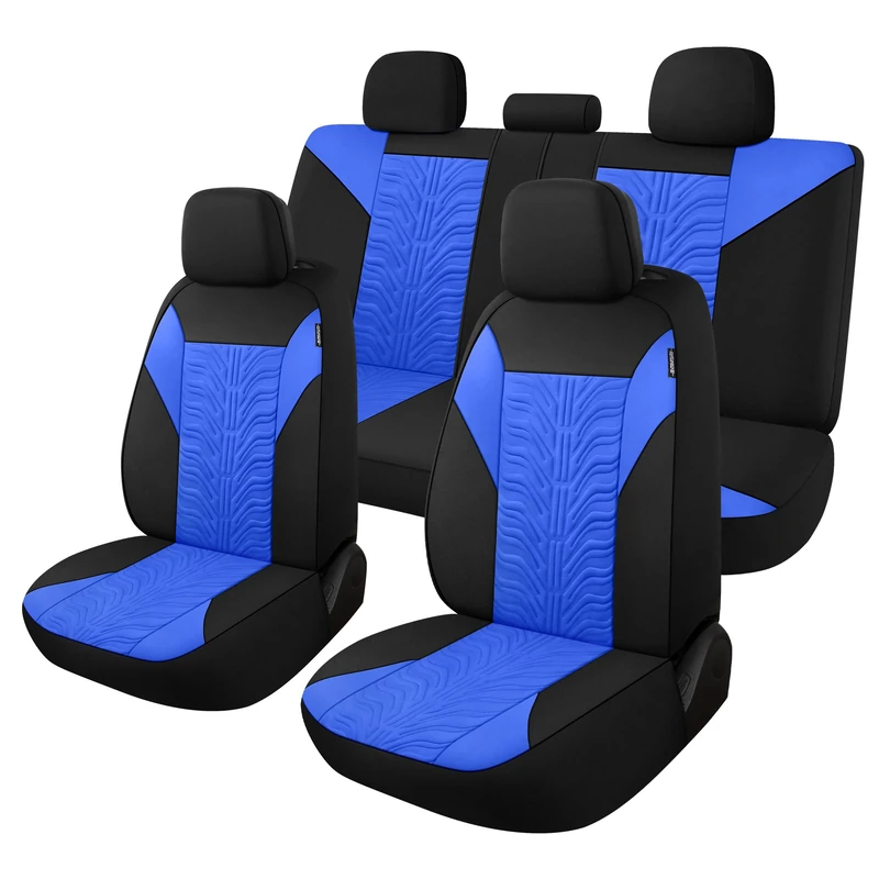 CAROMOP Car Seat Covers Full Set - Breathable Cloth for SUV/Sedan