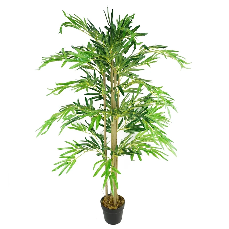 Leaf Design UK Artificial Tropical Plants and Trees, Green Natural, 120cm