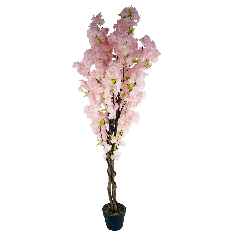 Leaf Design UK Realistic Artificial Blossom Tree, Pink, 150cm