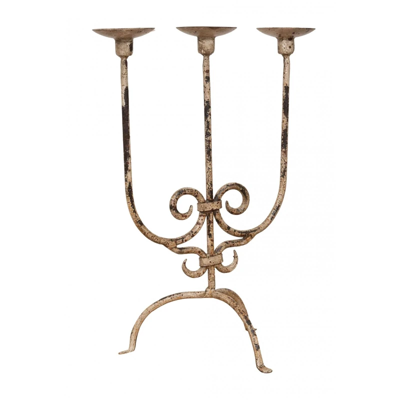 Biscottini Vintage Candlestick, Wrought Iron Candle Holder, Indoor Furnishing Lantern, Table Candle Holder, Shabby Chic Handcrafted Candle Holder