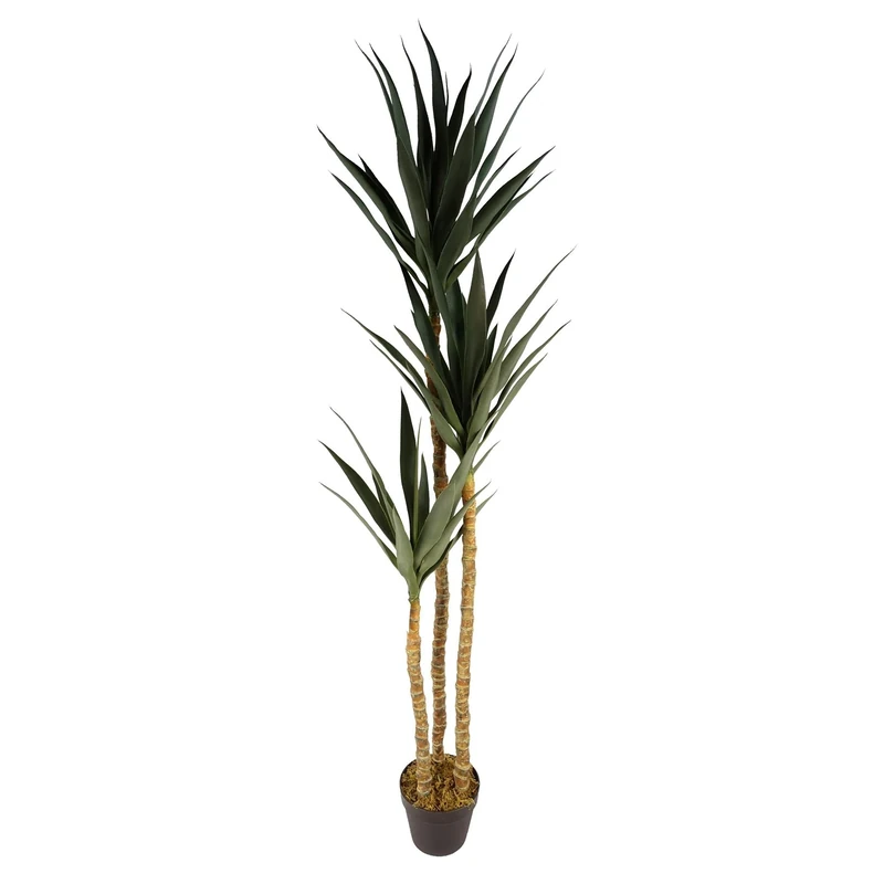Leaf Design UK Artificial Yukka Tropical House Plant, 55cm
