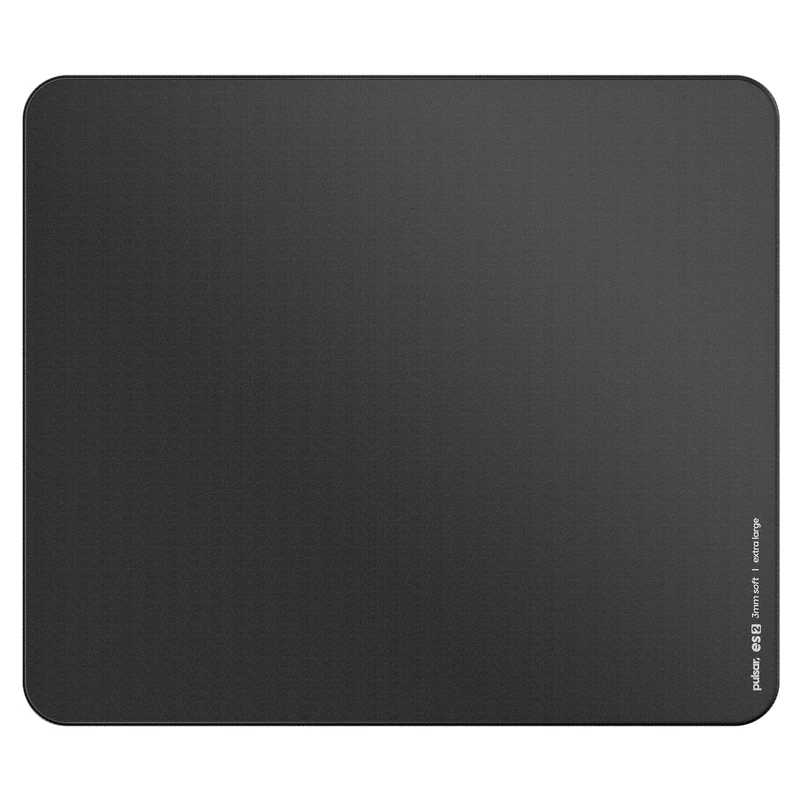 PulsarGamingGears - ES2 Esports Professional Level Gaming Mouse Pad/Mat 3mm Thickness Anti-Slip Base Anti-Fray Precision Stitching 19.3in x 16.5in (XL, Black)