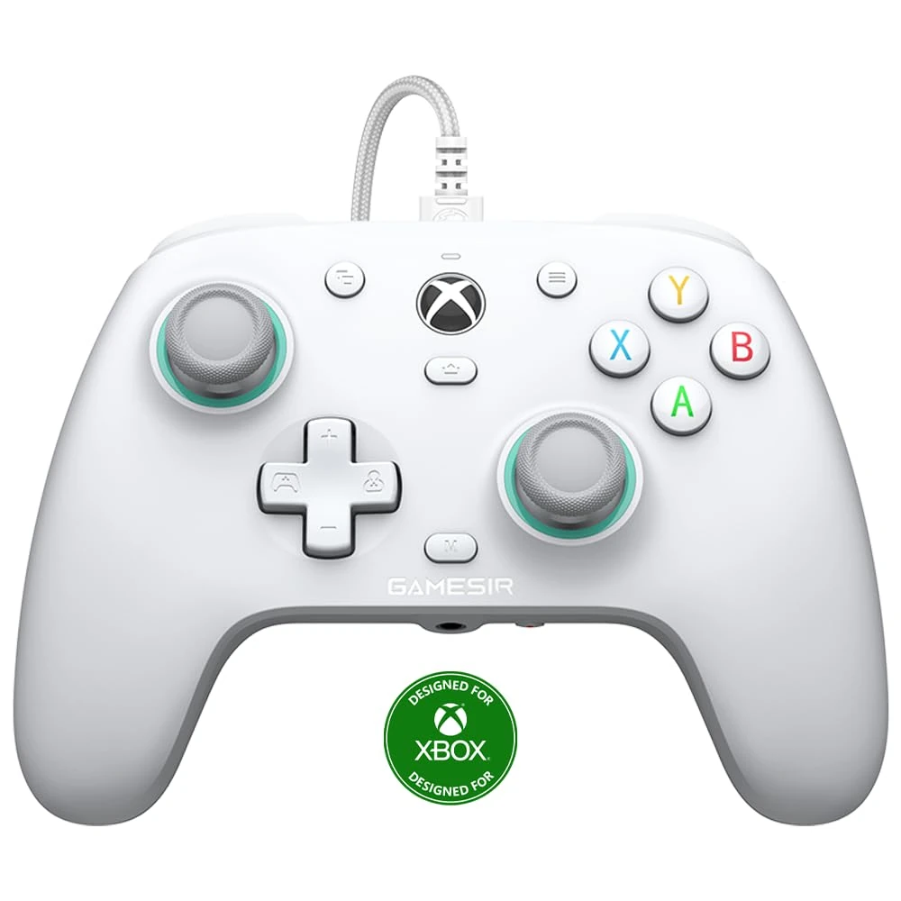 GameSir G7 SE Wired Xbox Controller, Officially Licensed for Xbox Series X|S & One, Hall Effect Joystick, Windows 10/11 Compatible (White)