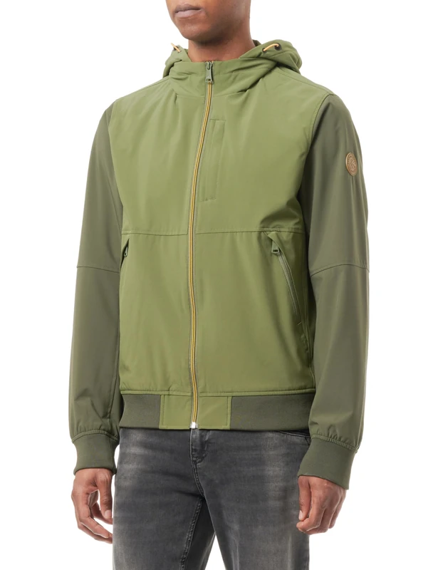 Scotch & Soda men's Hooded Colourblock Jacket Hooded Jacket, Army 0115,