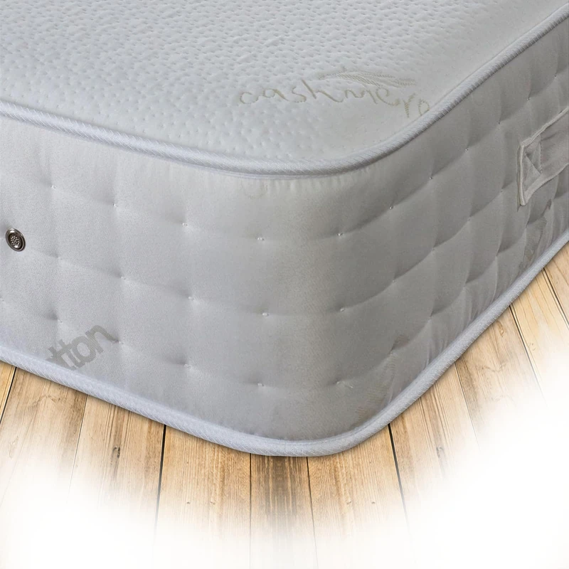 Starlight Beds Double Pocket Sprung Mattress. 9 Inch Deep Pocket Sprung Double Mattress with Memory Foam. White, Medium Firmness.(135cm x 190cm x 23cm) (4ft6 x 6ft3)