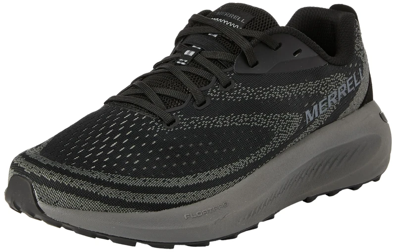 Merrell Men's Morphlite Road-to-Trail Running Shoe, Black/Asphalt, 11.5 UK