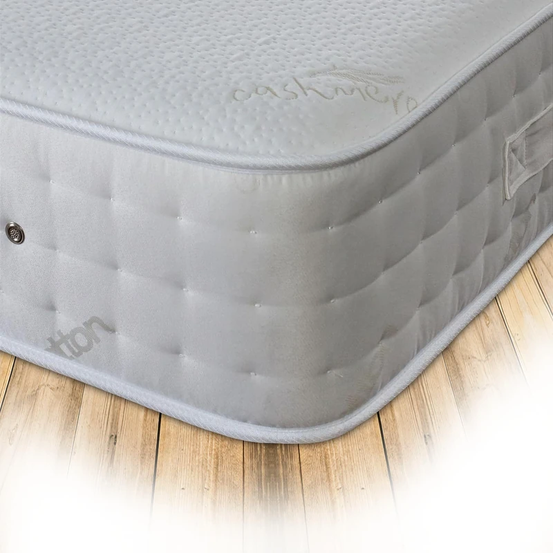 Starlight Beds King Size Pocket Sprung Mattress. 9 Inch Deep Pocket Sprung King Mattress with Memory Foam. White, Medium Firmness.(150cm x 200cm x 23cm) (5ft x 6ft6)