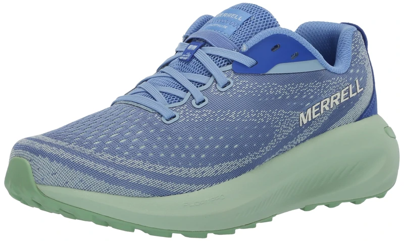 Merrell Women's Morphlite Road-to-Trail Running Shoe, Cornflower/Pear, 7 UK