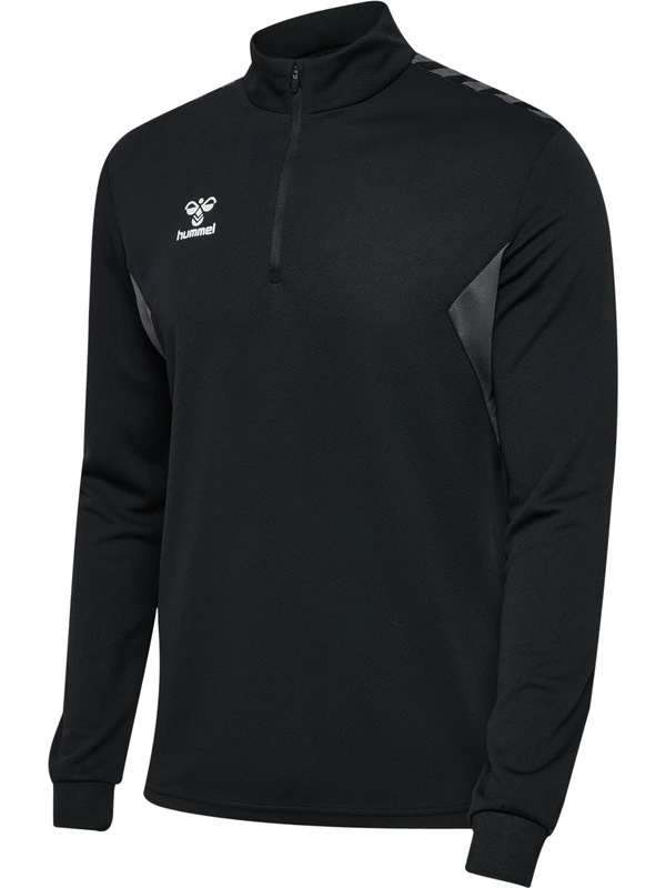 hummel Hmlauthentic Men's Half Zip Sweatshirt Black