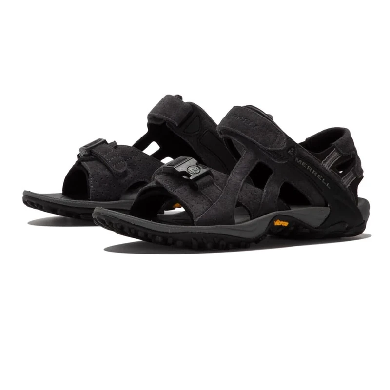 Merrell Men's Kahuna III Walking Sandal, Asphalt/Black, 8 UK