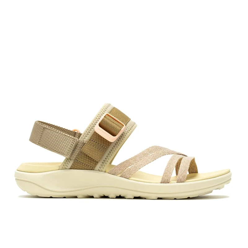 Merrell Women's District 4 Backstrap Sandal, Khaki, 4 UK