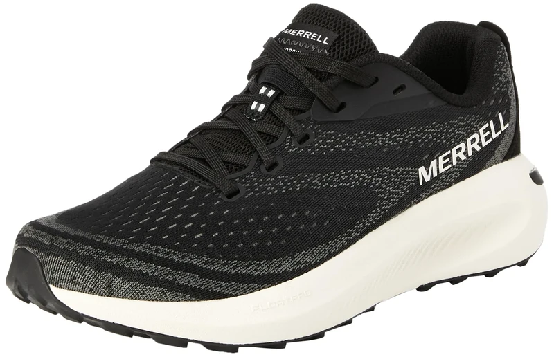 Merrell Men's Morphlite Road-to-Trail Running Shoe, Black/White, 10 UK