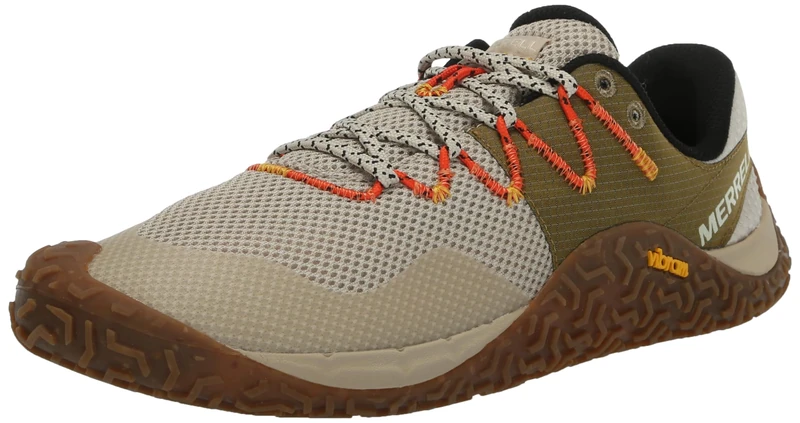 Merrell Men's Trail Glove 7 Barefoot Training Shoe, Oyster/Cotote, 14 UK