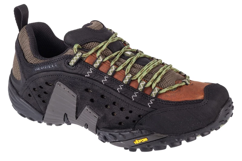 Merrell Men's Intercept Walking Shoe, Black/Nutshell, 8 UK