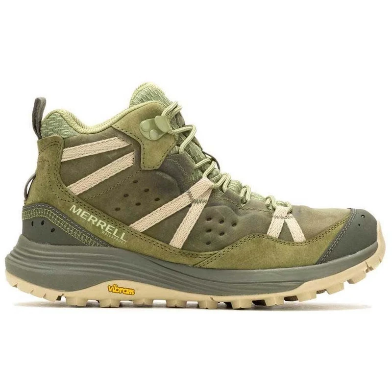 Merrell Women's Siren 4 Traveller Mid Waterproof Walking Shoe, Mosstone, 8.5 UK