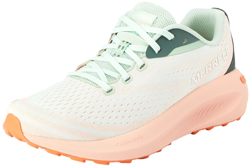 Merrell Women's Morphlite Road-to-Trail Running Shoe, Mentha/Peach, 8 UK