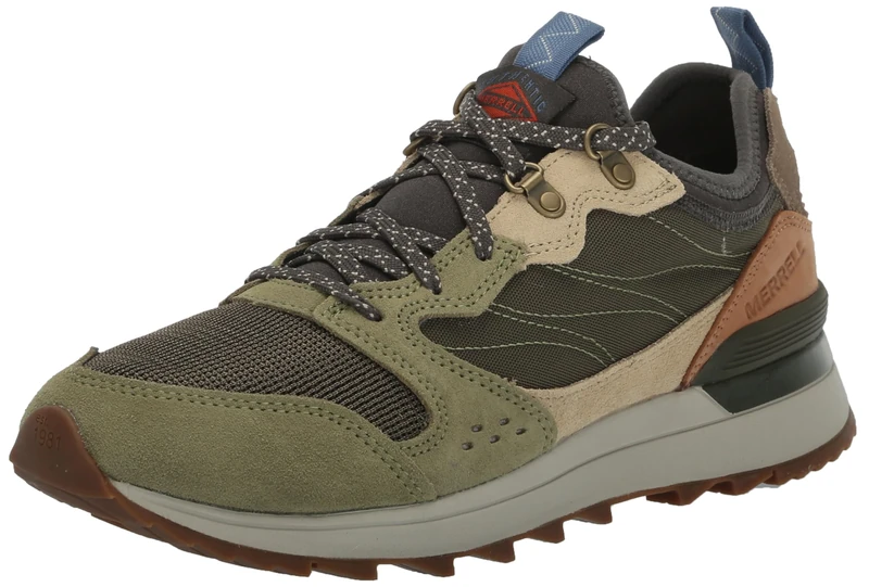 Merrell Men's Alpine 83 Sneaker Recraft Trainer, Olive Multi, 10.5 UK